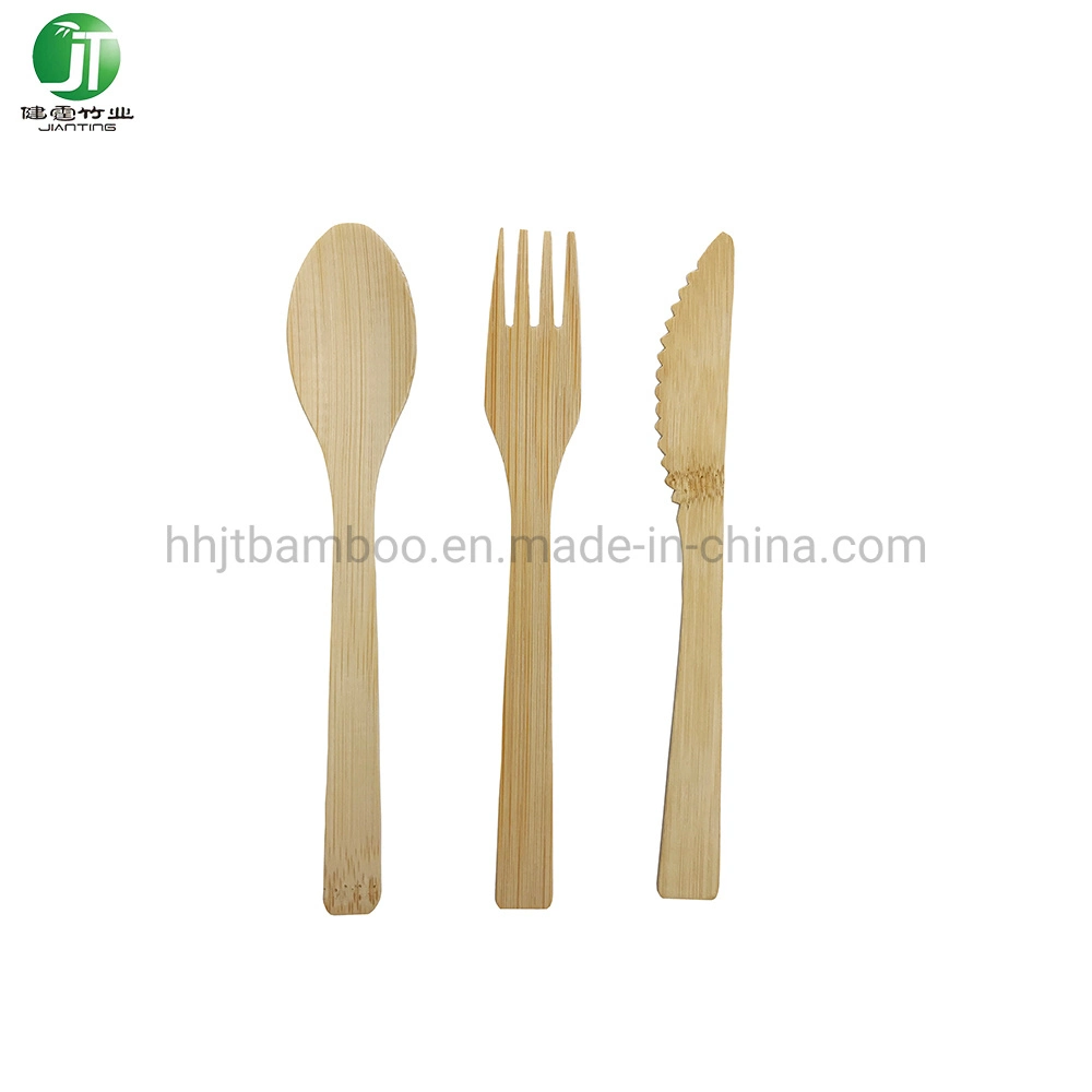 Factory Wholesale Compostable Environmentally Friendly Bamboo Tableware Set Disposable Tableware