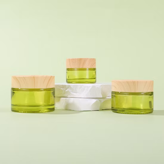 50g竹ガラス化粧品包装ボトル瓶